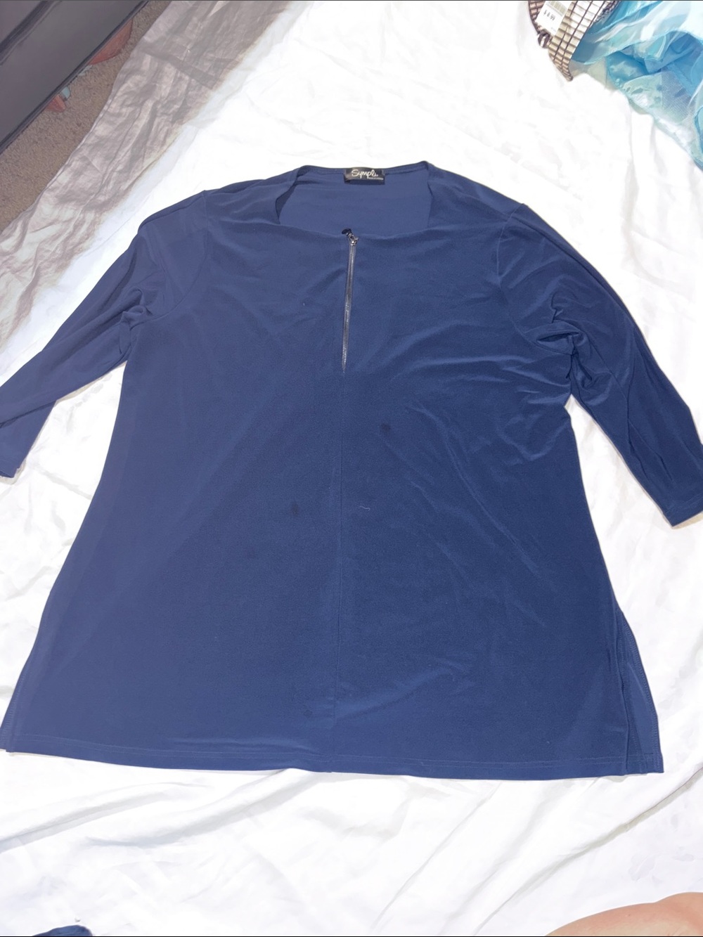Like new  sympli zest henley top in navy